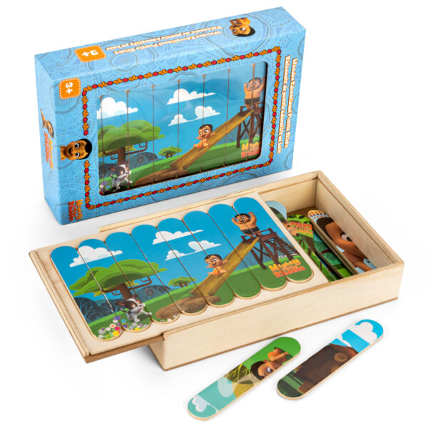 wooden educational puzzle sticks 1