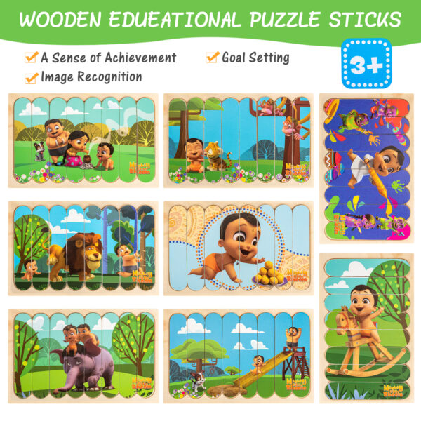 wooden educational puzzle sticks 2